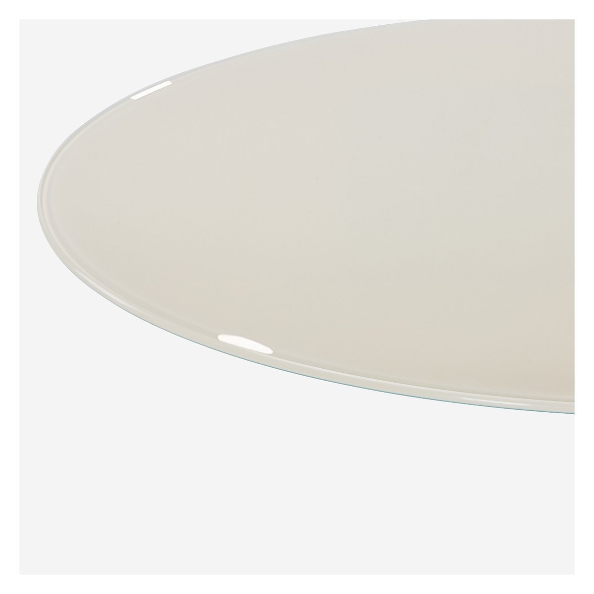 Table à manger métal OLYMPE beige, HABITAT