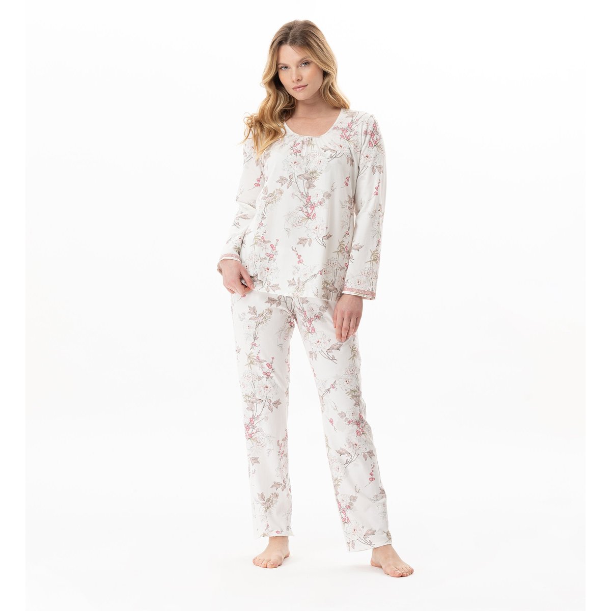 Pyjama en coton modal KELLY 102 multicolore, LE CHAT