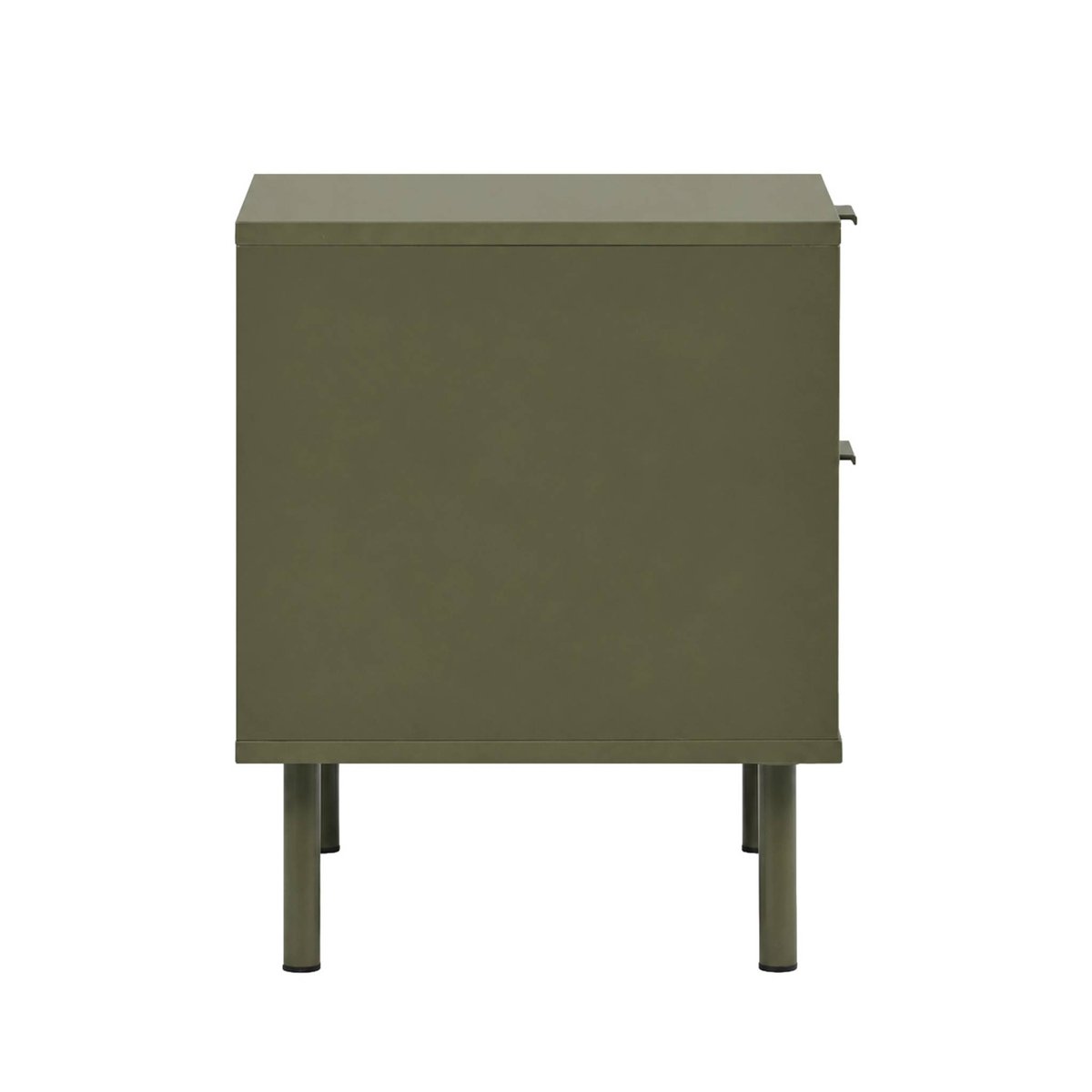 Table de chevet décor bois et métal 2 tiroirs ELLIE beige, SWEEEK
