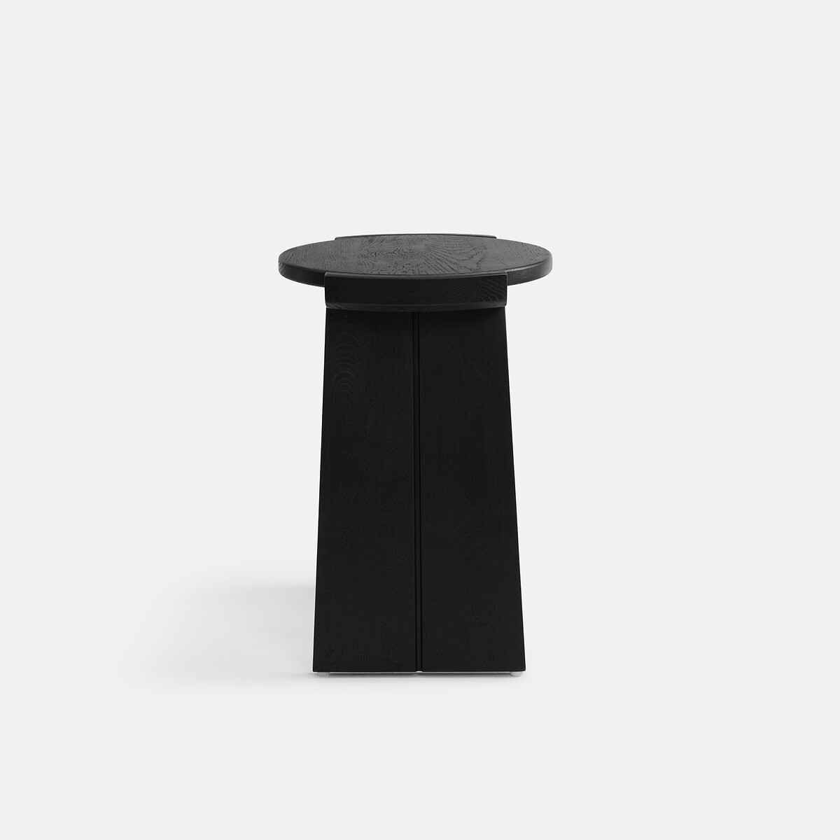 Tabouret en chêne massif, Tibet noir, LA REDOUTE INTERIEURS