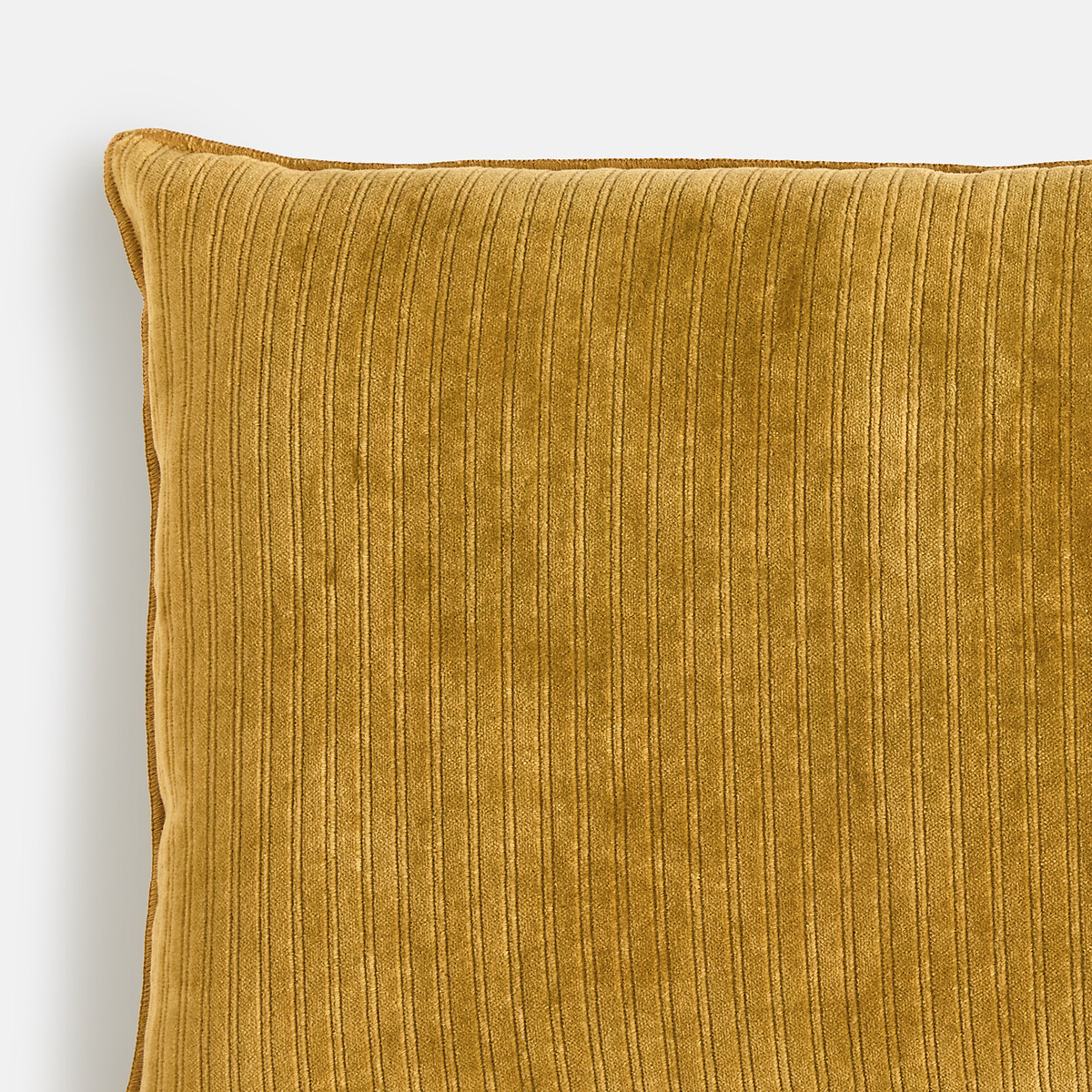 Funda de cojín rectangular, terciopelo gofrado, MILO bronce , LA REDOUTE INTERIEURS