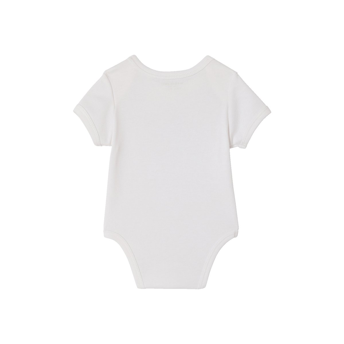 Lot 5 bodies manches courtes lot blanc, VERTBAUDET
