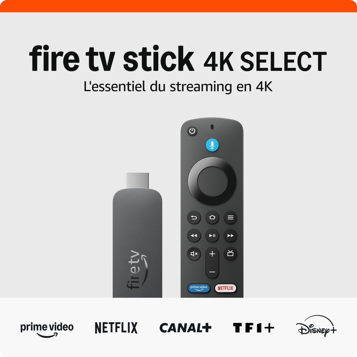 Passerelle multimédia Fire TV Stick 4K Select couleur unique, AMAZON