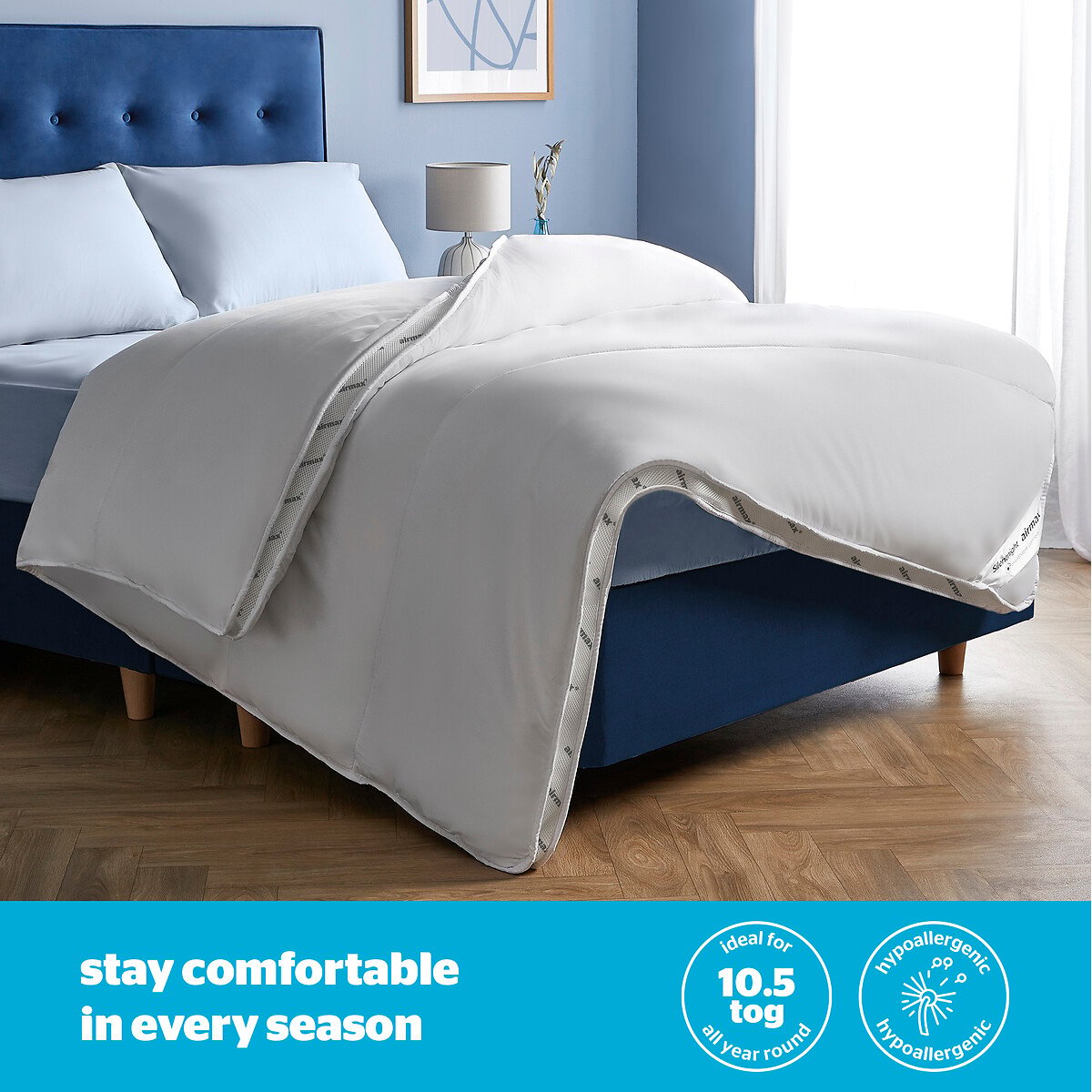 Airmax 10.5 Tog Duvet white, SILENTNIGHT
