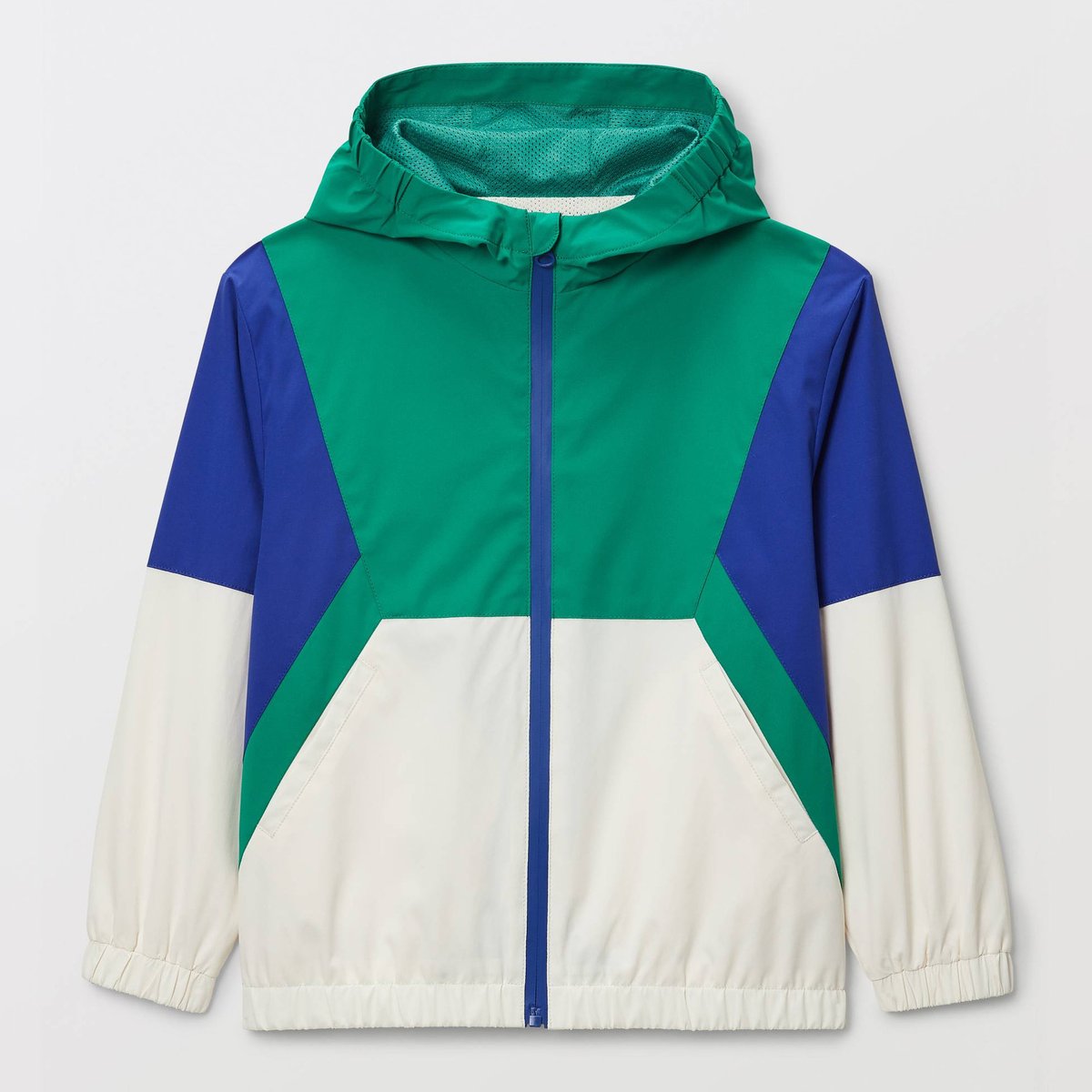 Veste coupe-vent déperlant colorblock naturel, MONOPRIX