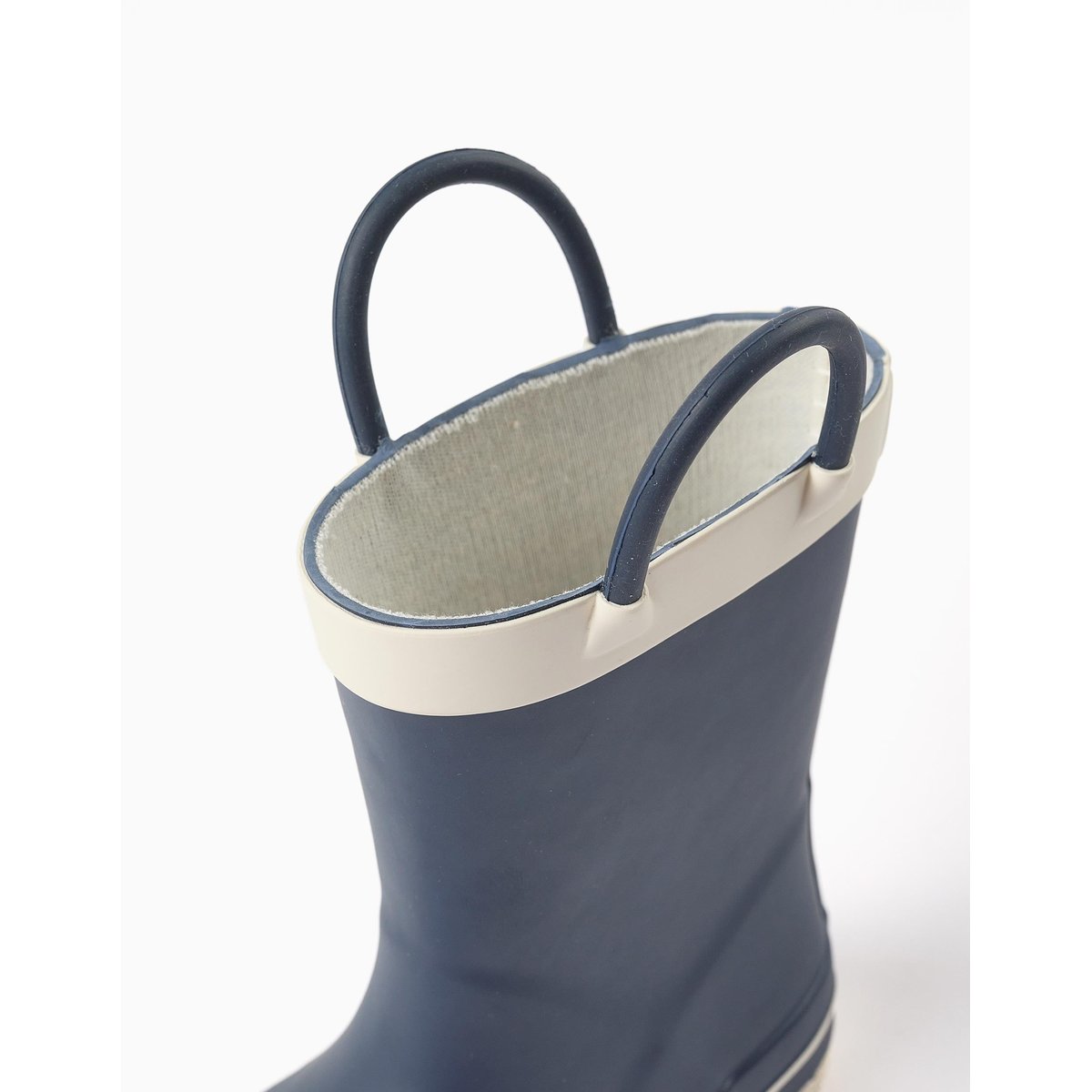 Bottes de pluie en caoutchouc avec anses bleu, ZIPPY