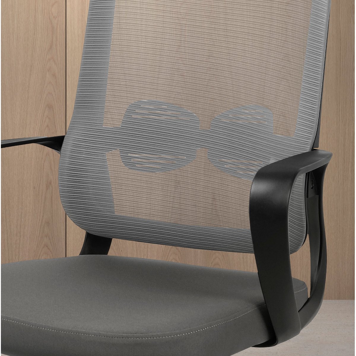 Chaise de bureau, MYLO gris, HISPANOHOGAR