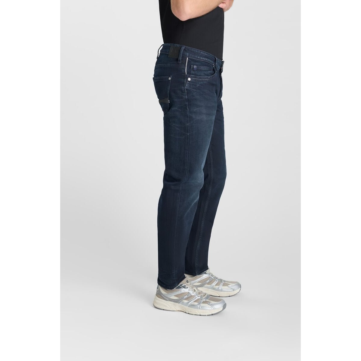 Jeans slim stretch 700/11, longueur 34 blue / black, LE TEMPS DES CERISES