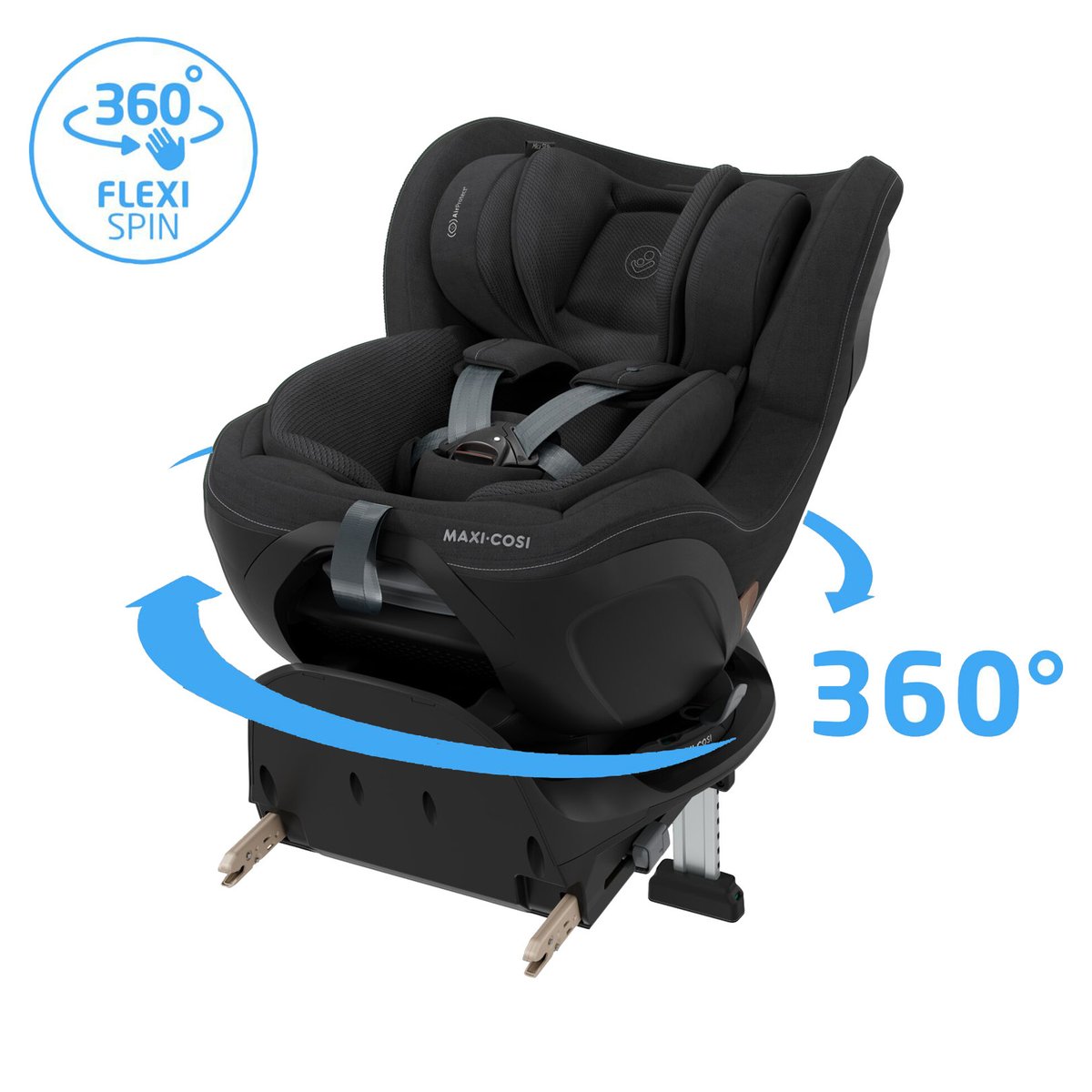 Siège auto Pivotant et Coulissant Mica Slide Pro authentic black, MAXI COSI