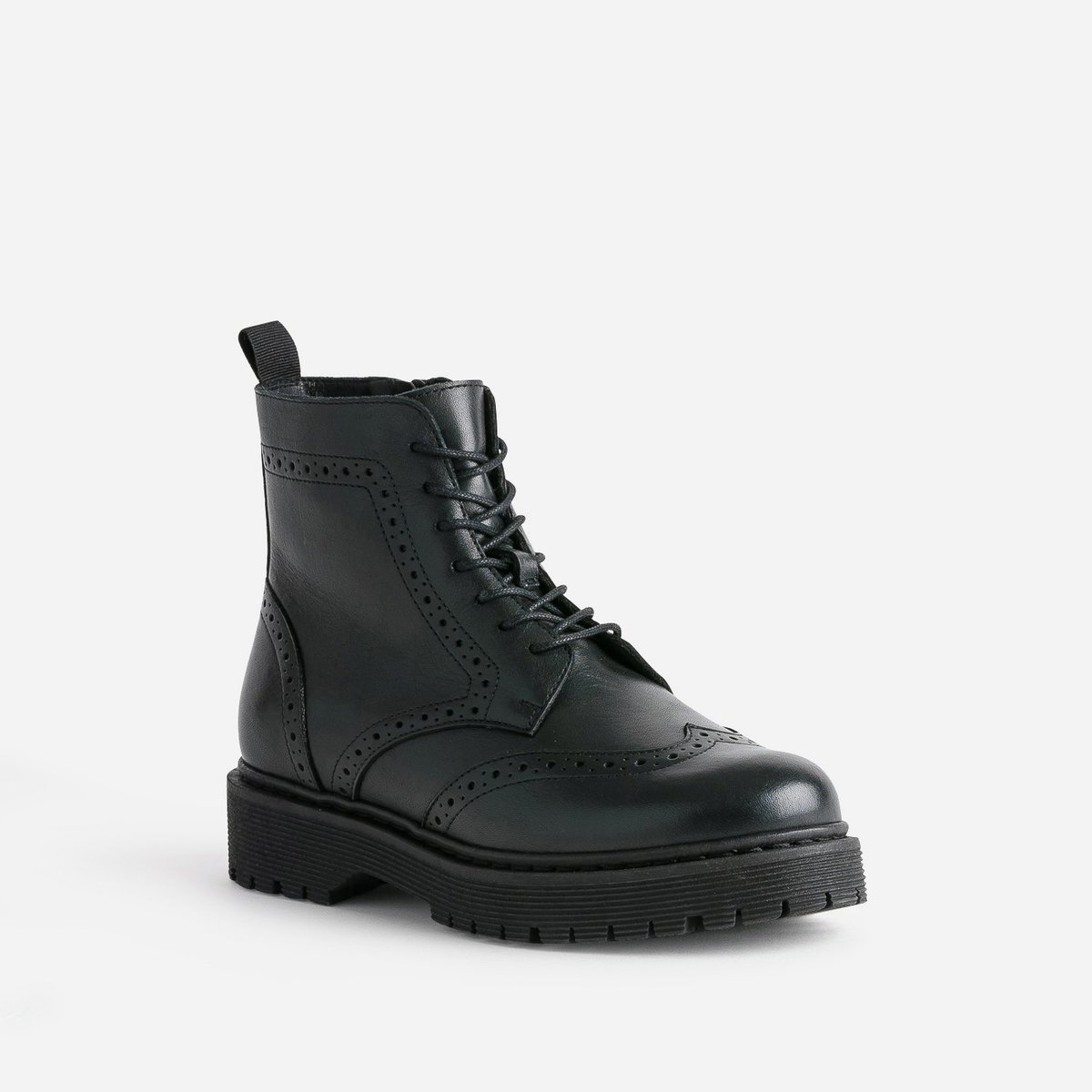 Boots en cuir ALEXANDRA noir, TEXTO