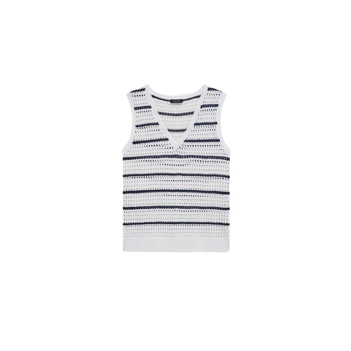 Pull mkaren blanc, CAROLL