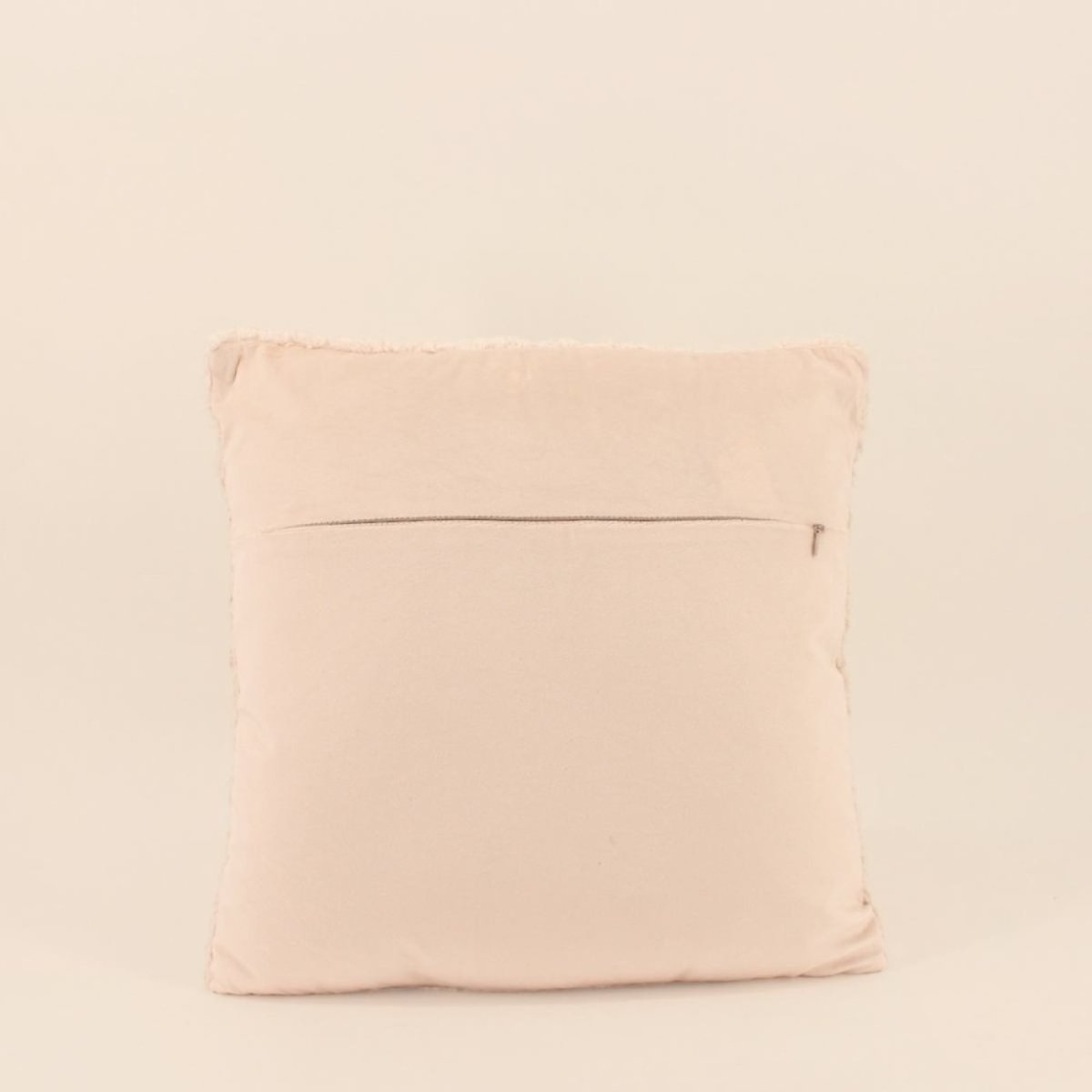 Coussin bouclette 40x40cm marron, ORNAMI