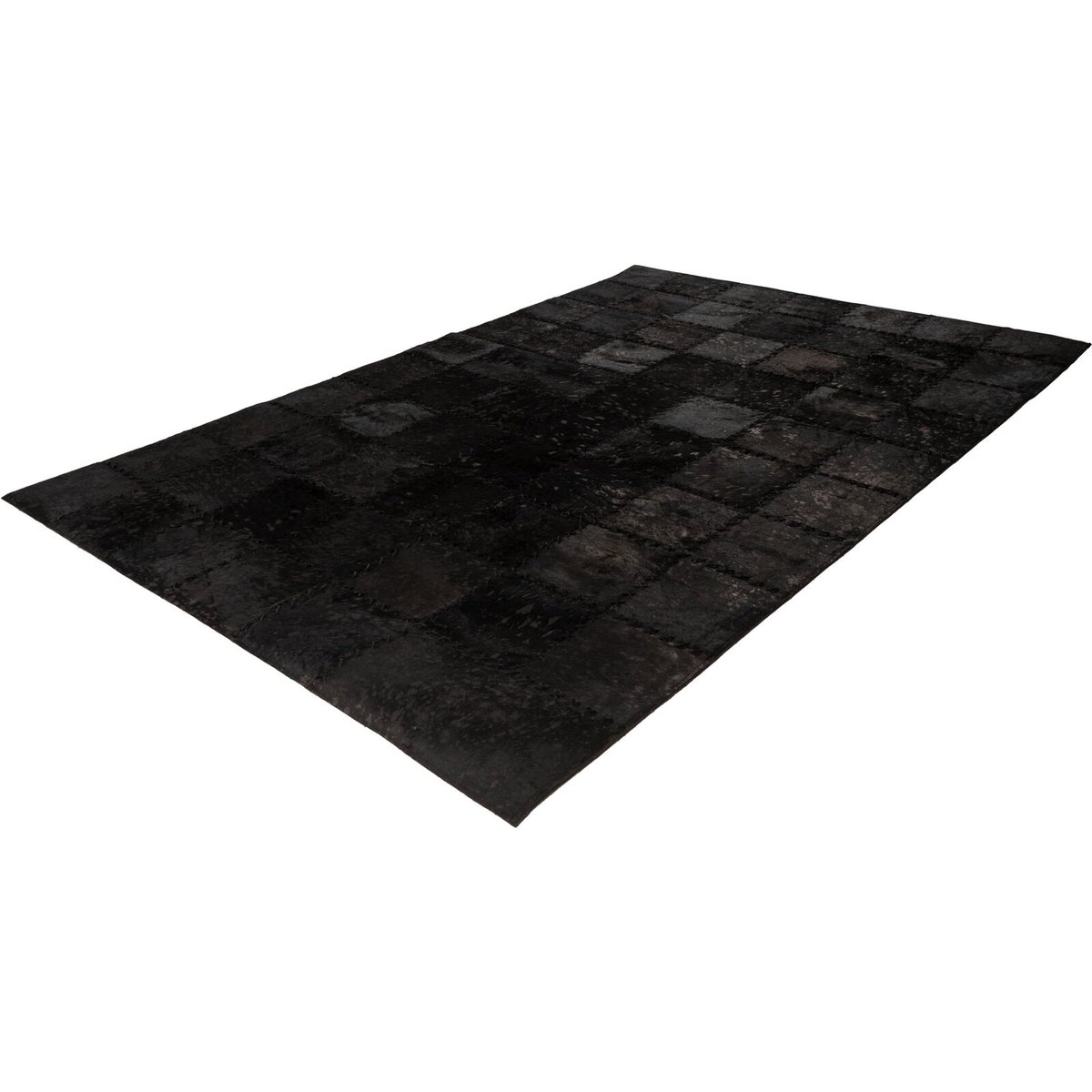 Tapis rectangulaire en cuir voilà noir, ARTE ESPINA