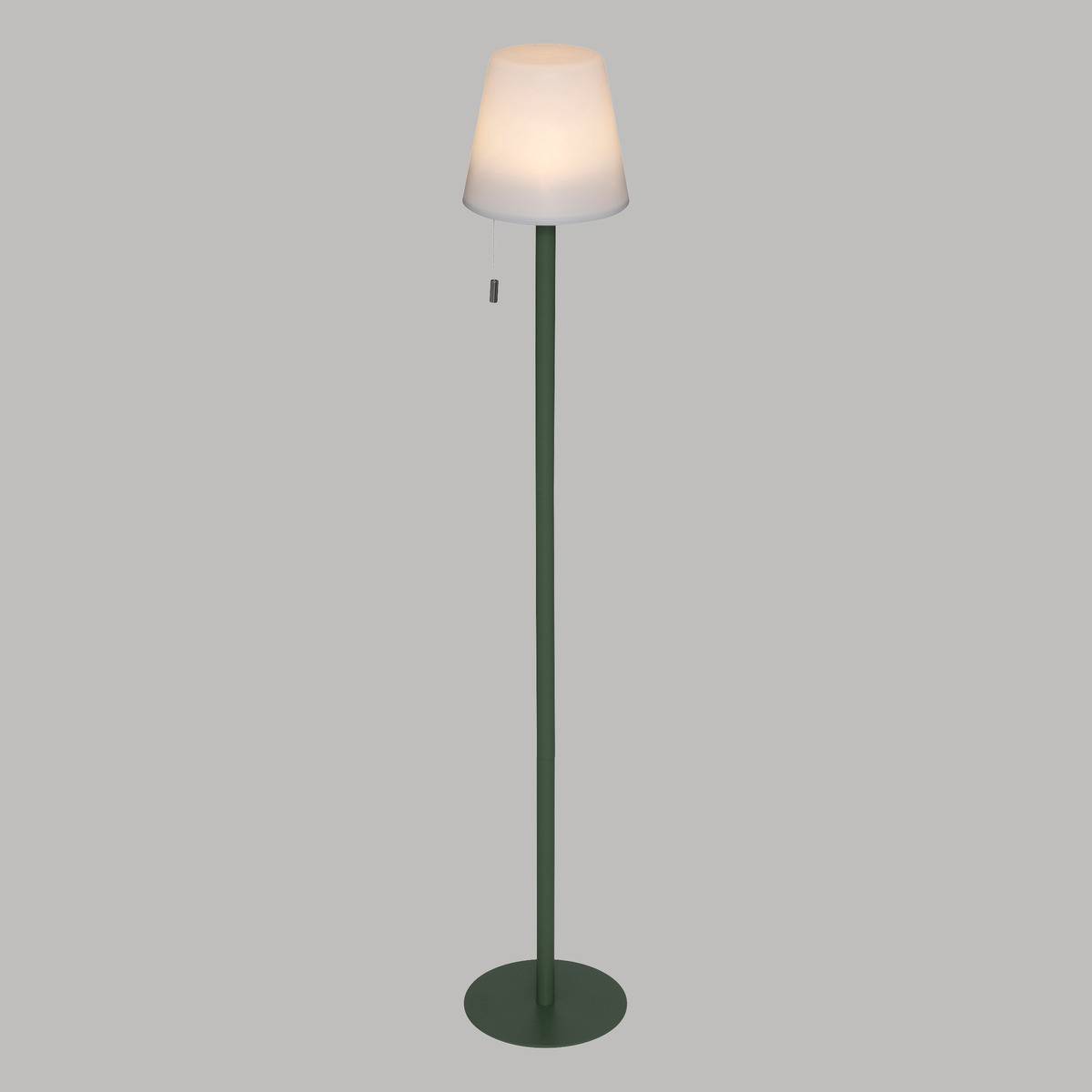 Lampadaire d'extérieur nomade LED rechargeable ZACK vert olive, ATMOSPHERA