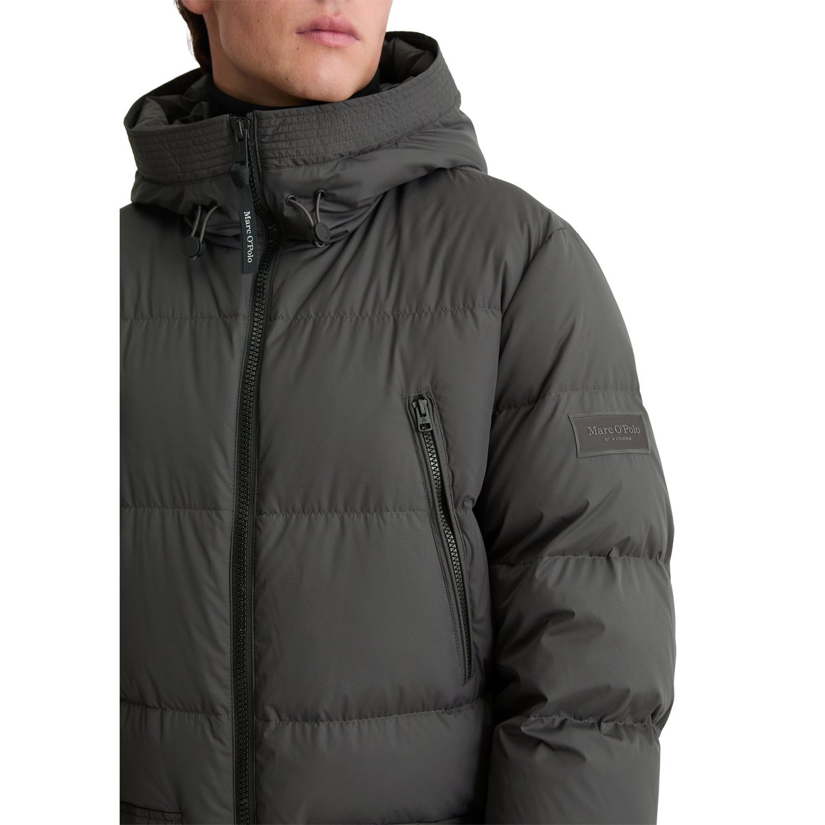 Doudoune bouffante regular avec des poches fonctionnelles gris foncé, MARC O'POLO