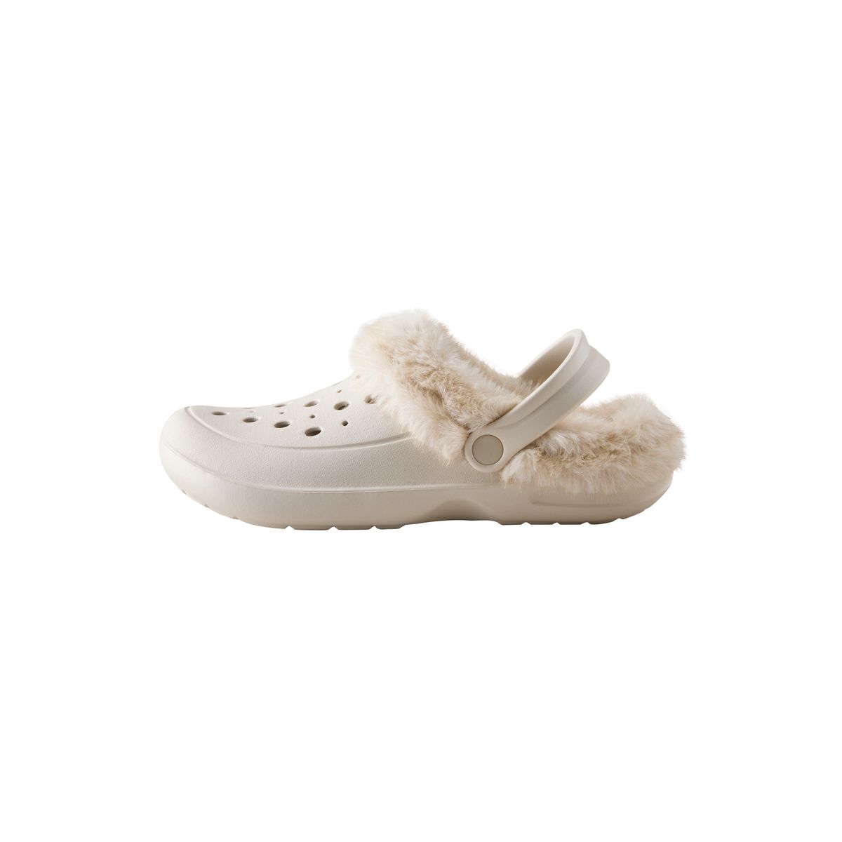 Chaussons sabots doublés à bride arrière crème, NEXT