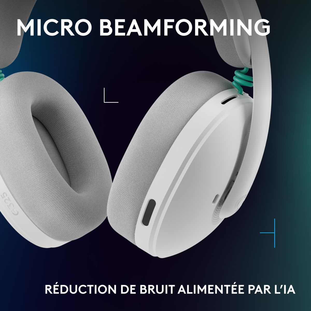 Casque gamer G325 Blanc couleur unique, LOGITECH