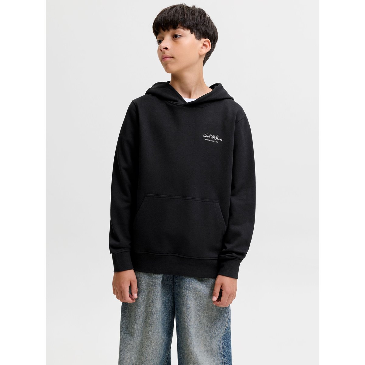 Sweat À Capuche black 1, JACK & JONES JUNIOR