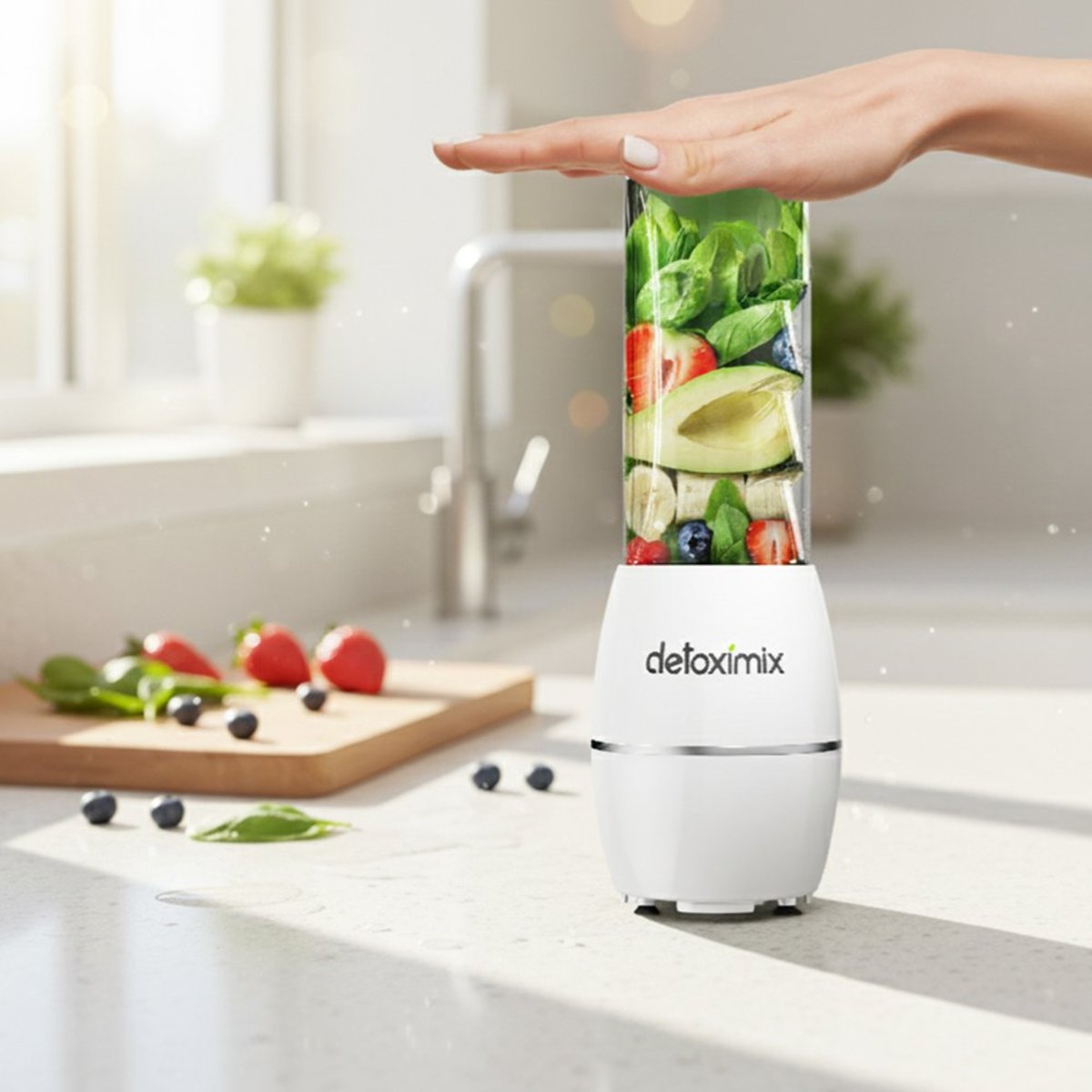 Mini Blender Neo Blanc neige blanc, DETOXIMIX