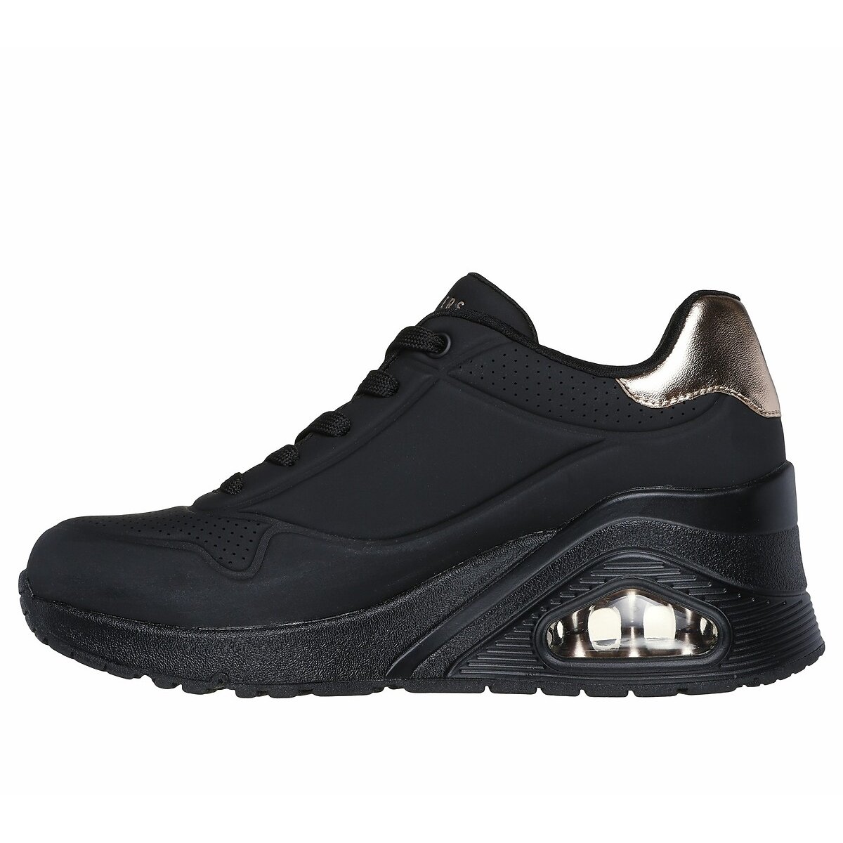 Senakers Uno Wedge - Hi Steps schwarz, SKECHERS