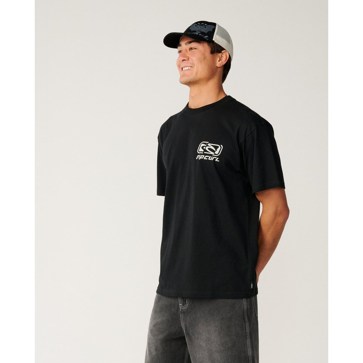 T-shirt Loose Archive Ripped black, RIP CURL