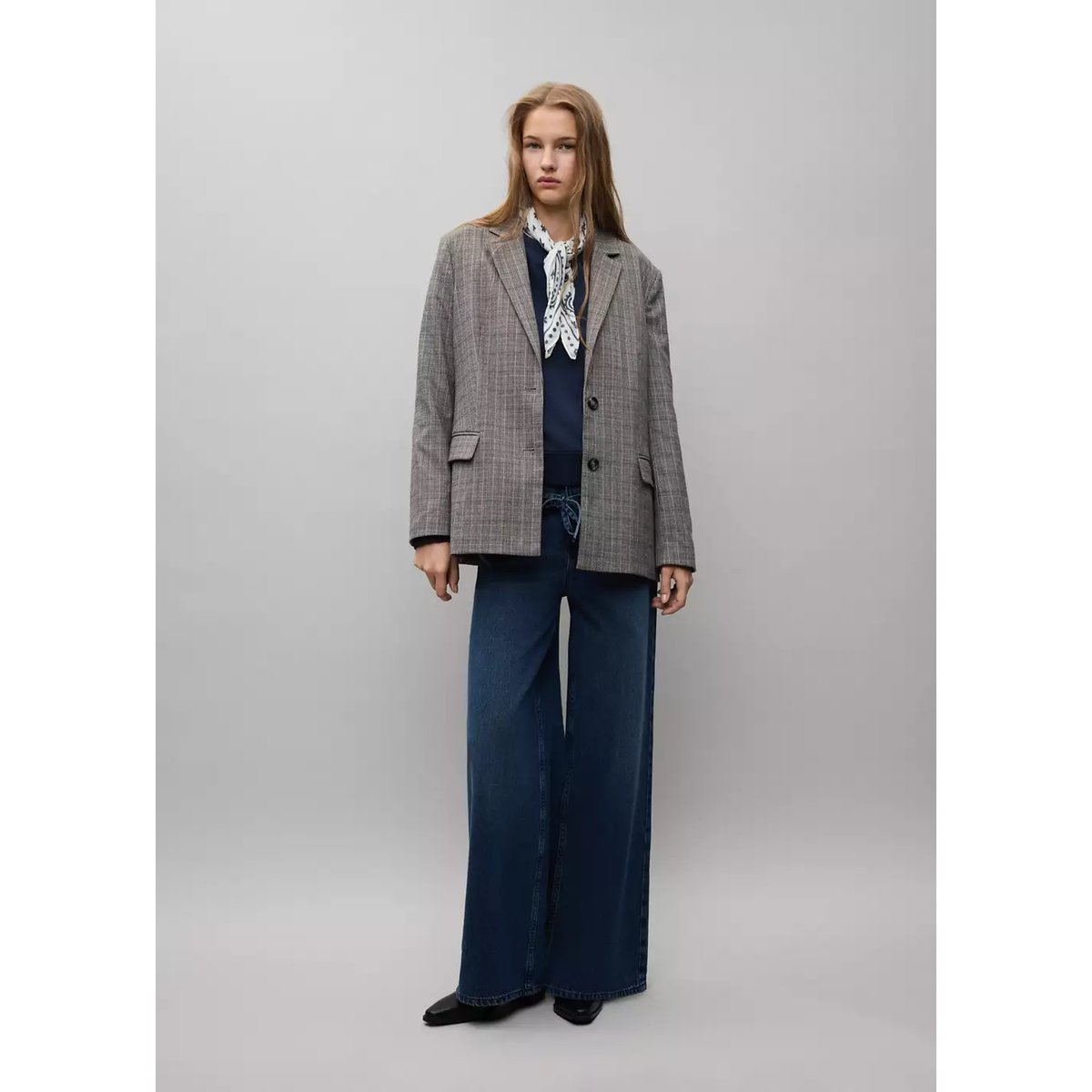 Sweat coton détail boutons bleu marine, MANGO TEEN