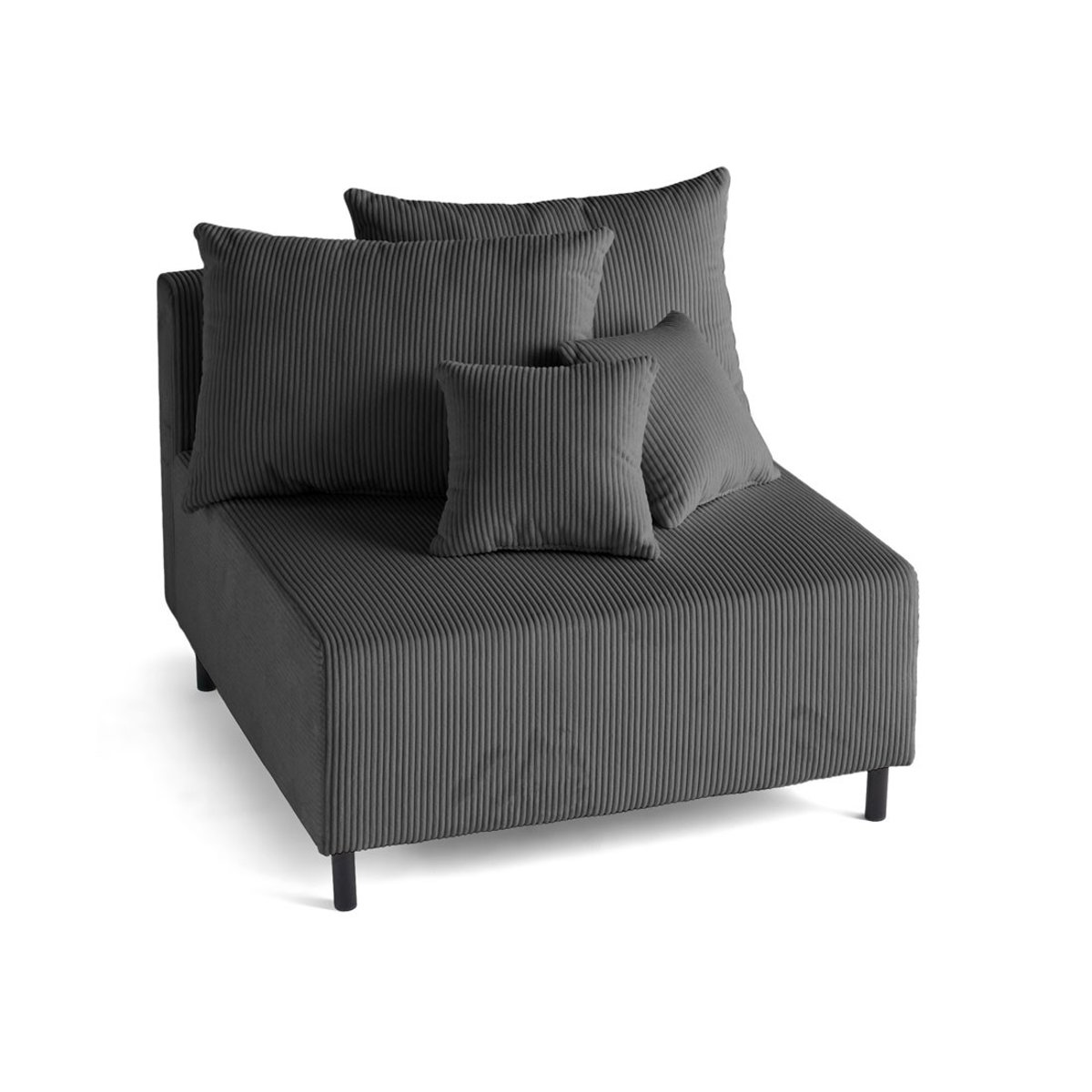 Module d'assise - EDINBURG gris foncé, BEST MOBILIER