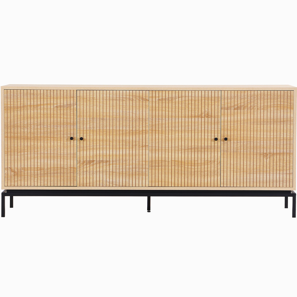 Buffet 4 portes - TALIA effet bois, HOMIFAB