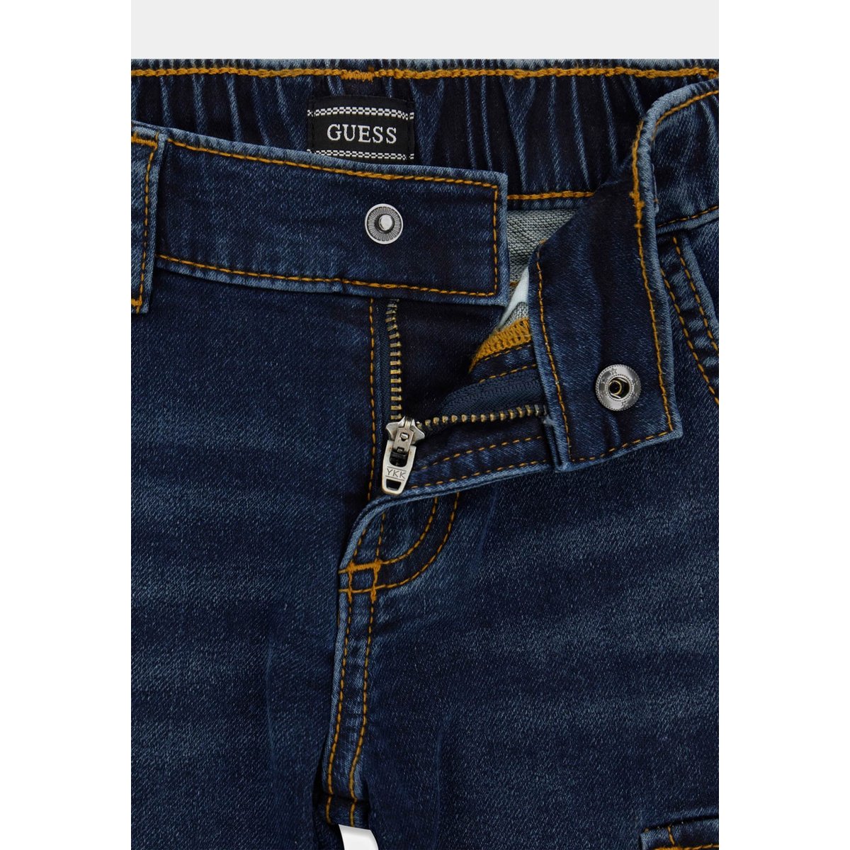 Pantalon Cargo Denim Regular bleu foncé, GUESS KIDS