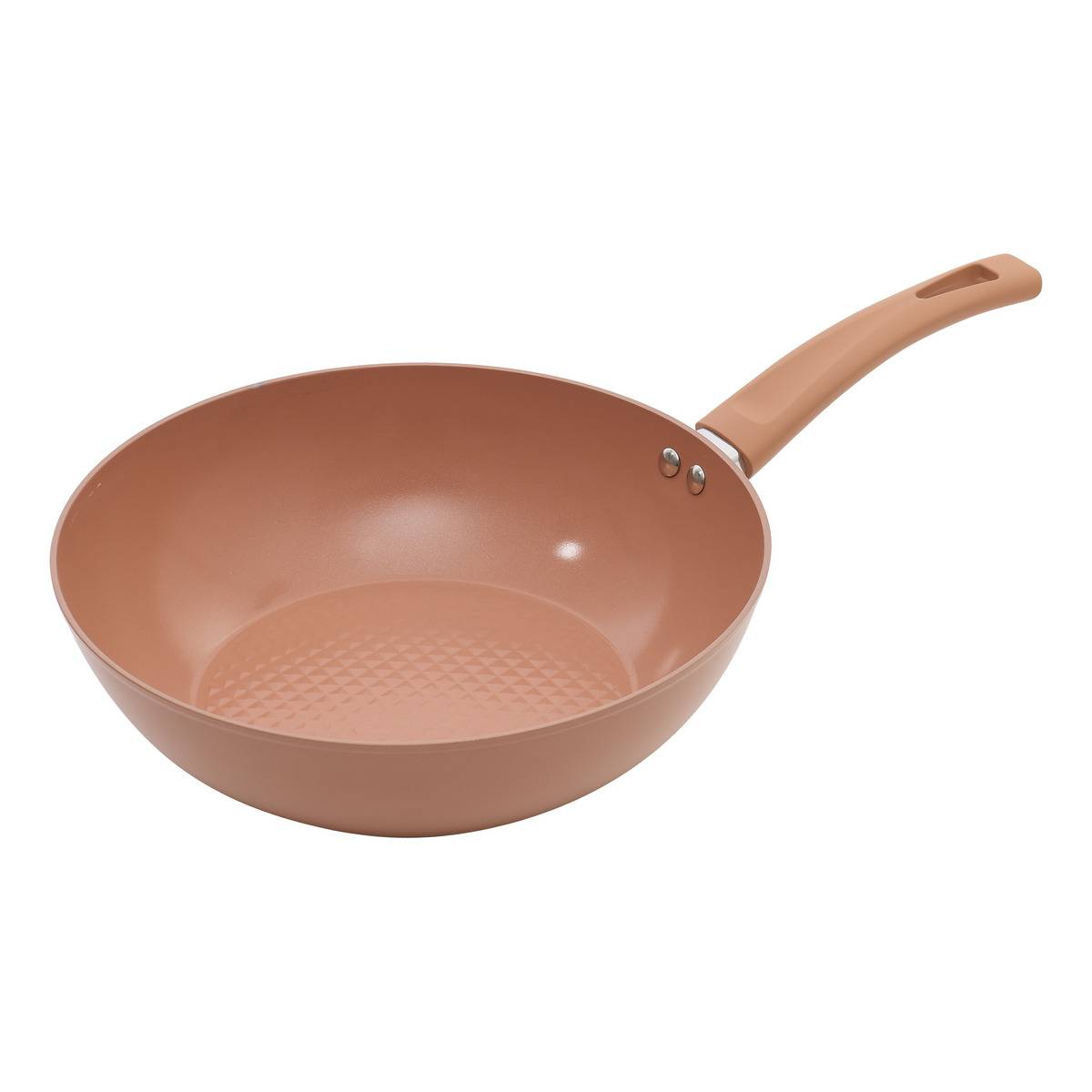 Sauteuse ronde avec couvercle en verre TOSCANE terracotta, 5FIVE SIMPLY SMART