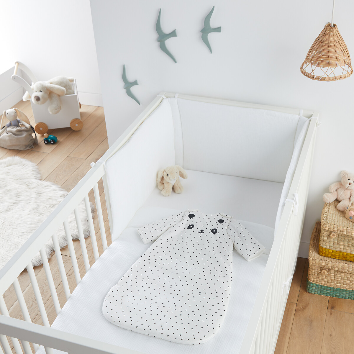 Gigoteuse percale de coton hiver panda imprimé, LA REDOUTE INTERIEURS