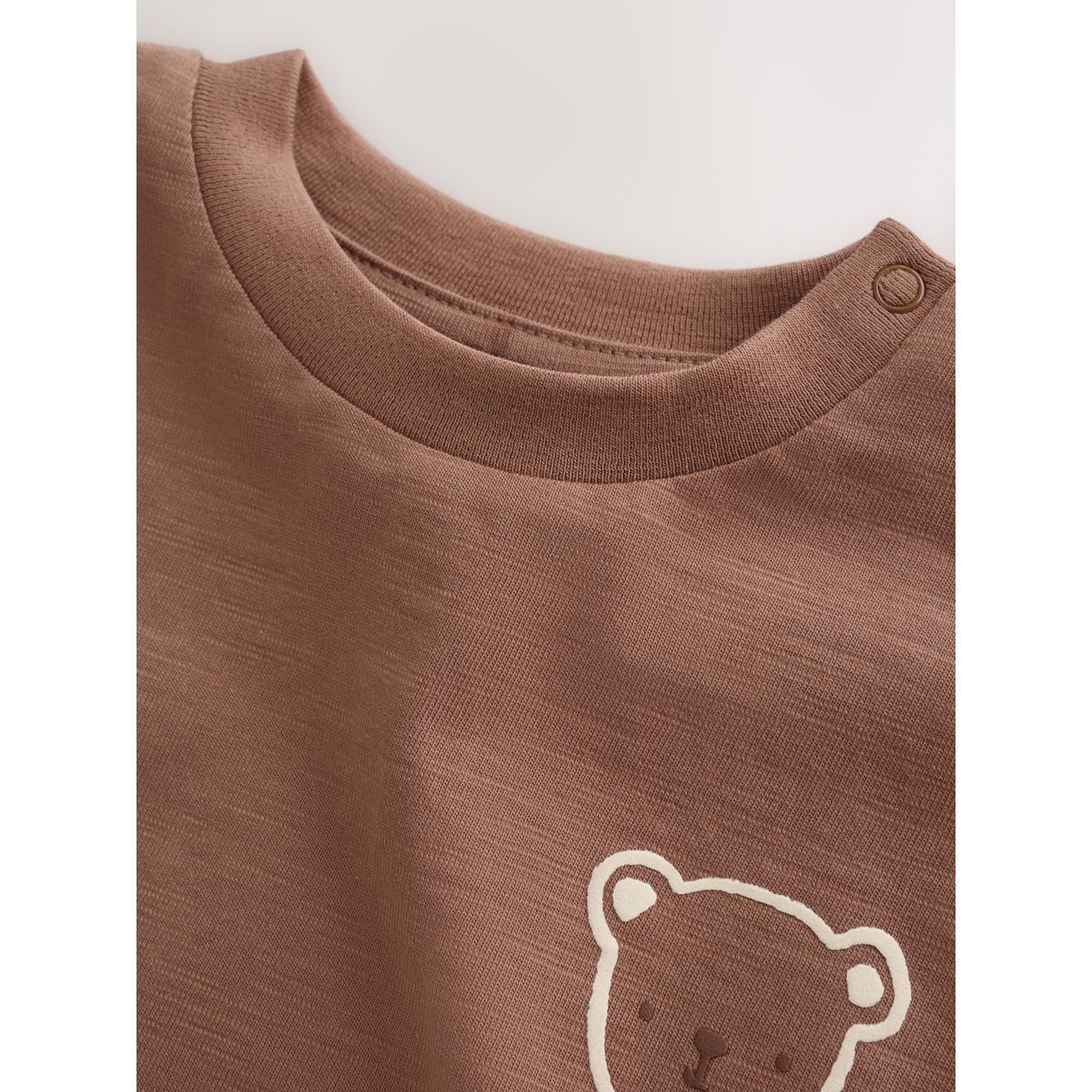 Ensemble haut et legging pour bébé ours à damier marron, NEXT