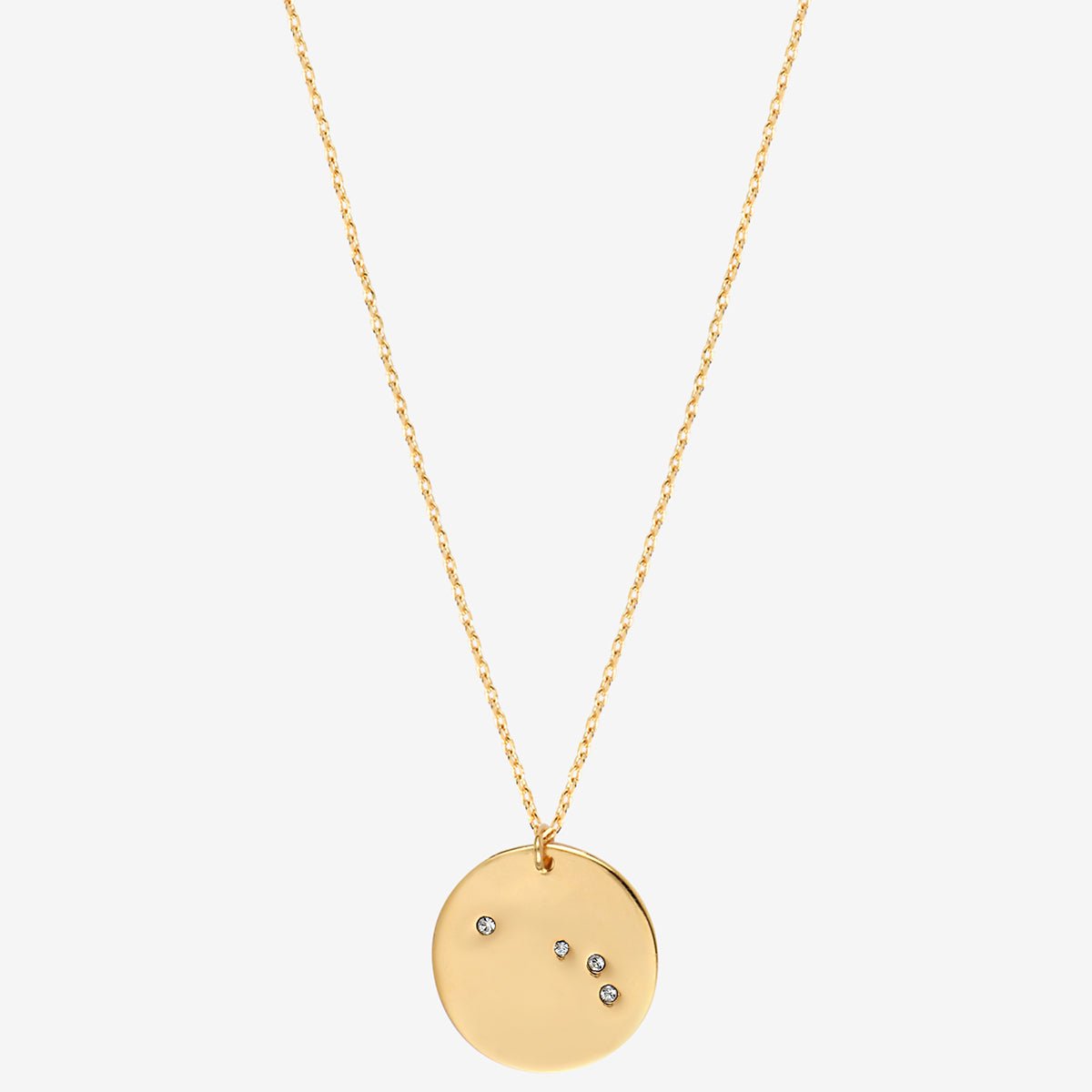 Collier doré bélier - galaxie - Bélier cristal blanc, CAROLINE NAJMAN