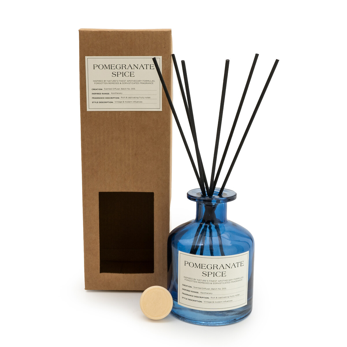 Apothecary Pomegranate Spice Diffuser, 250ml blue, SO'HOME