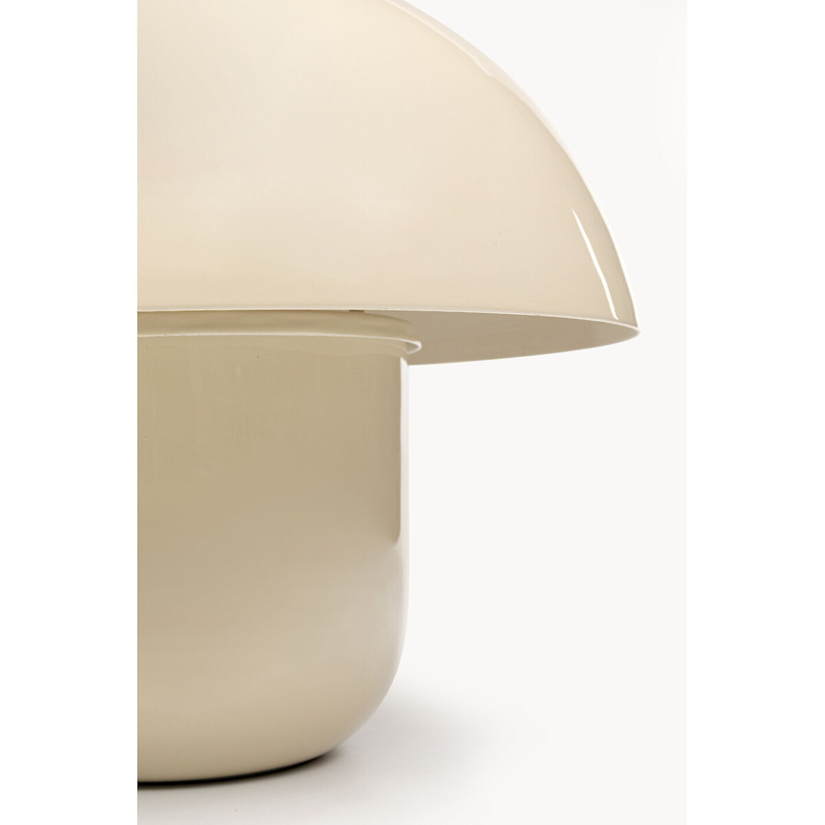 Lampe à poser Mushroom Shiny écru 27cm beige, KARE DESIGN