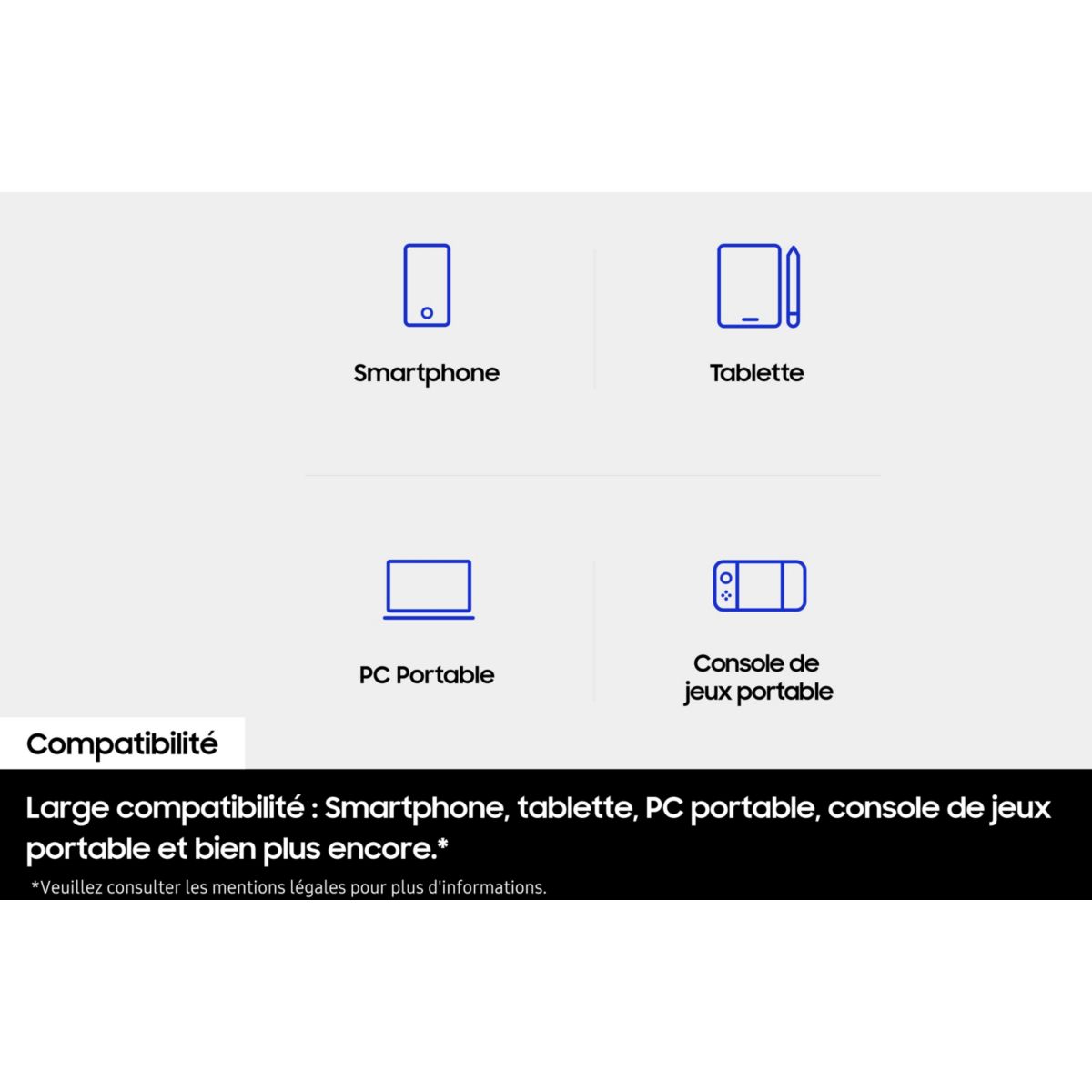 Carte Micro SD T7 256G U3 V30 A2 Classe 10 couleur unique, SAMSUNG