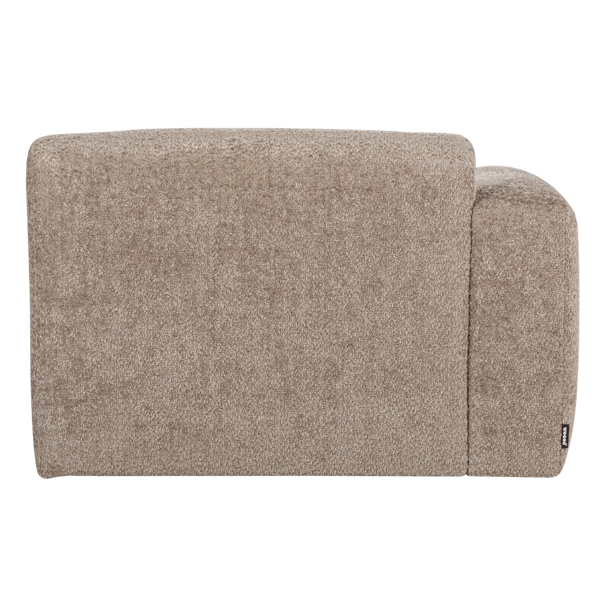 Élément chaise longue gauche laine MOJO BASE sable foncé, WOOOD
