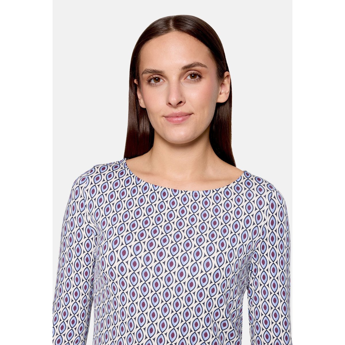 T-shirt basique à encolure bateau red/blue, BETTY BARCLAY