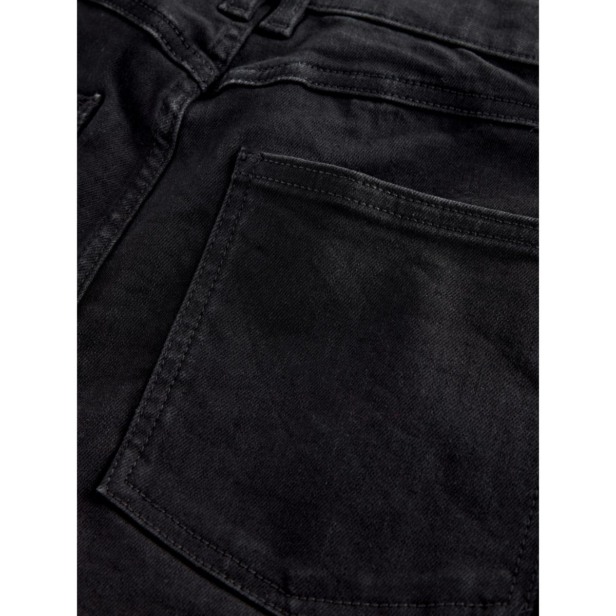 Jean large taille haute à enfiler coupe flexi noir, NEXT