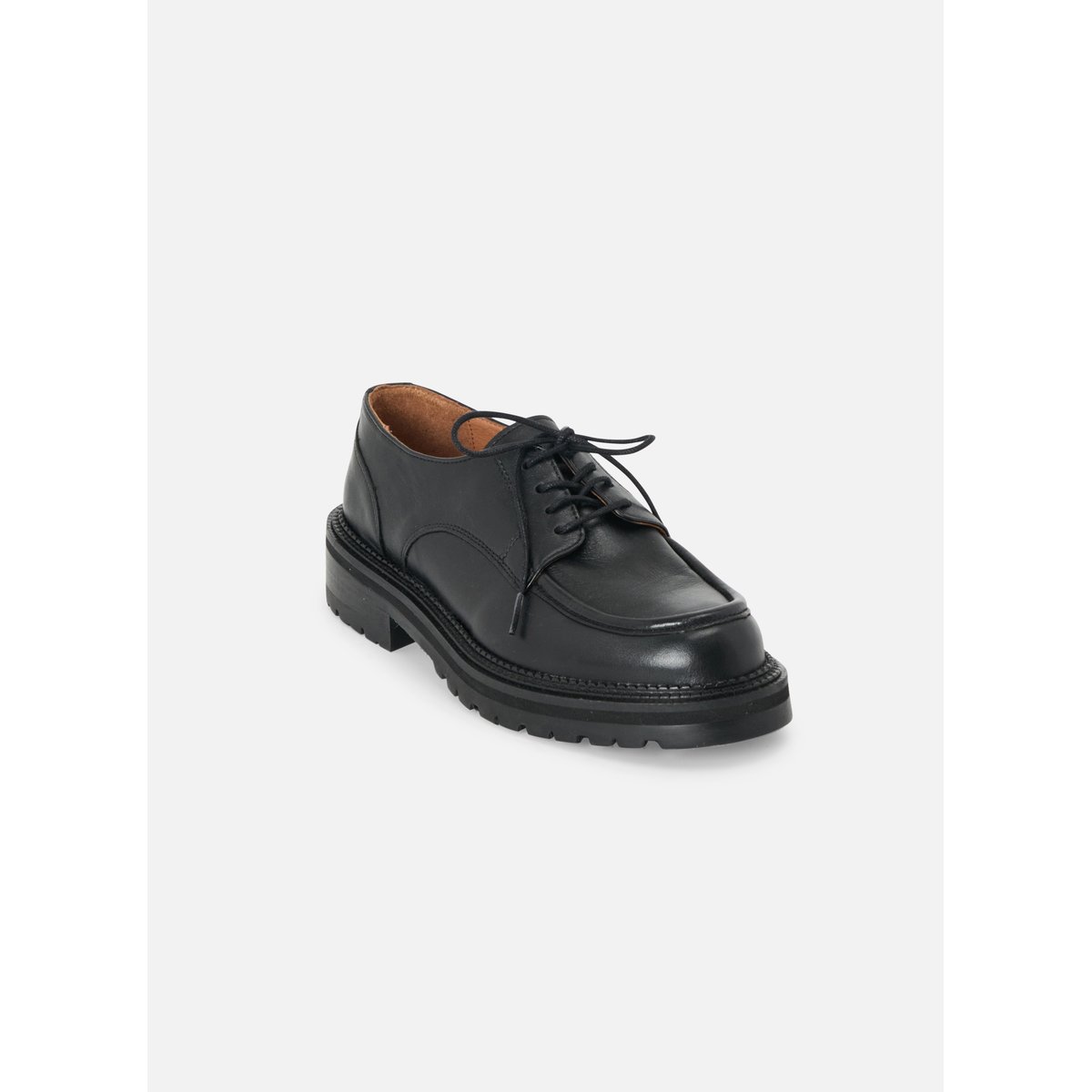 Derby en cuir LEON noir, MELLOW YELLOW