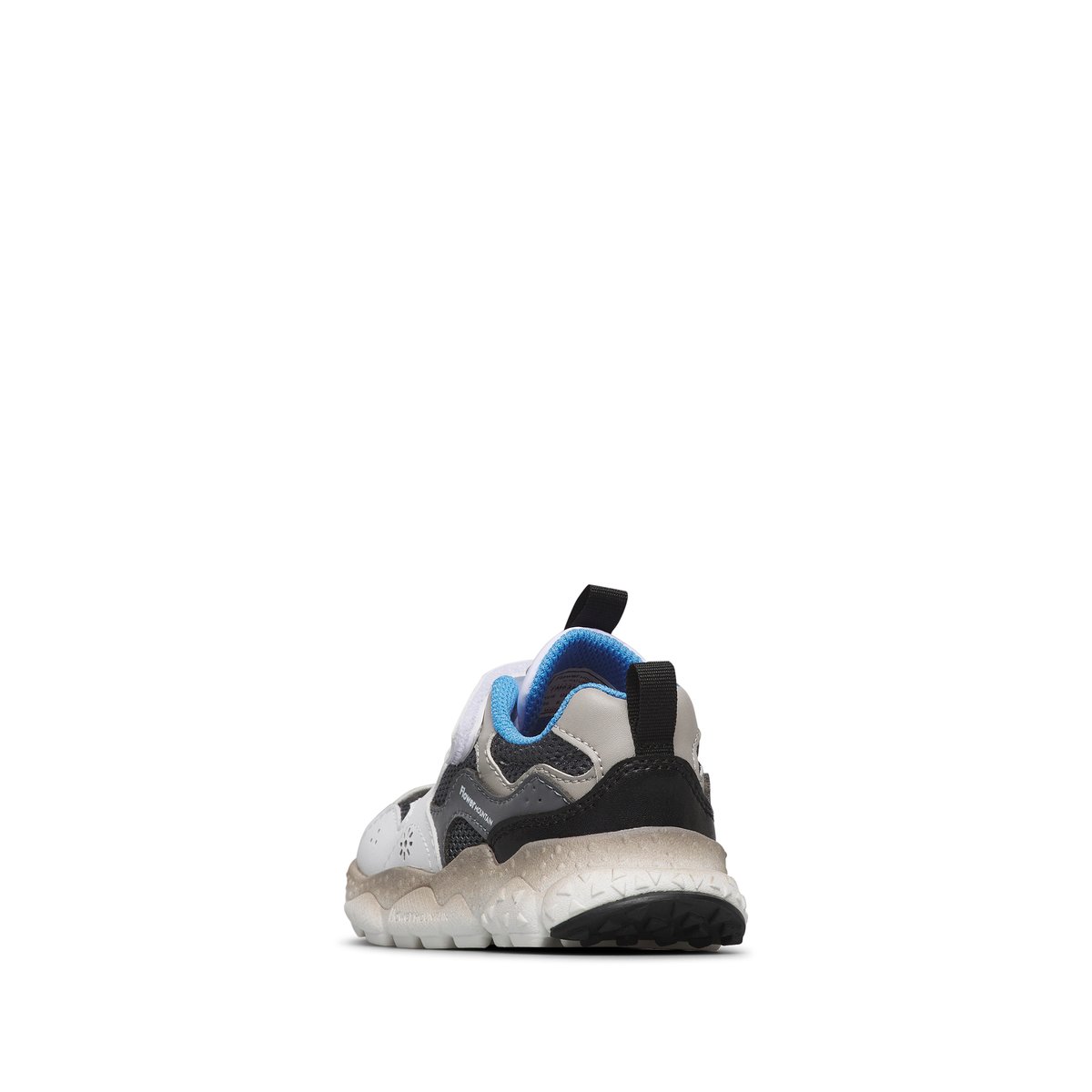Sneakers en simili cuir et tissu technique YAMANO 3 JUNIOR VL. gris-blanc, NATURINO
