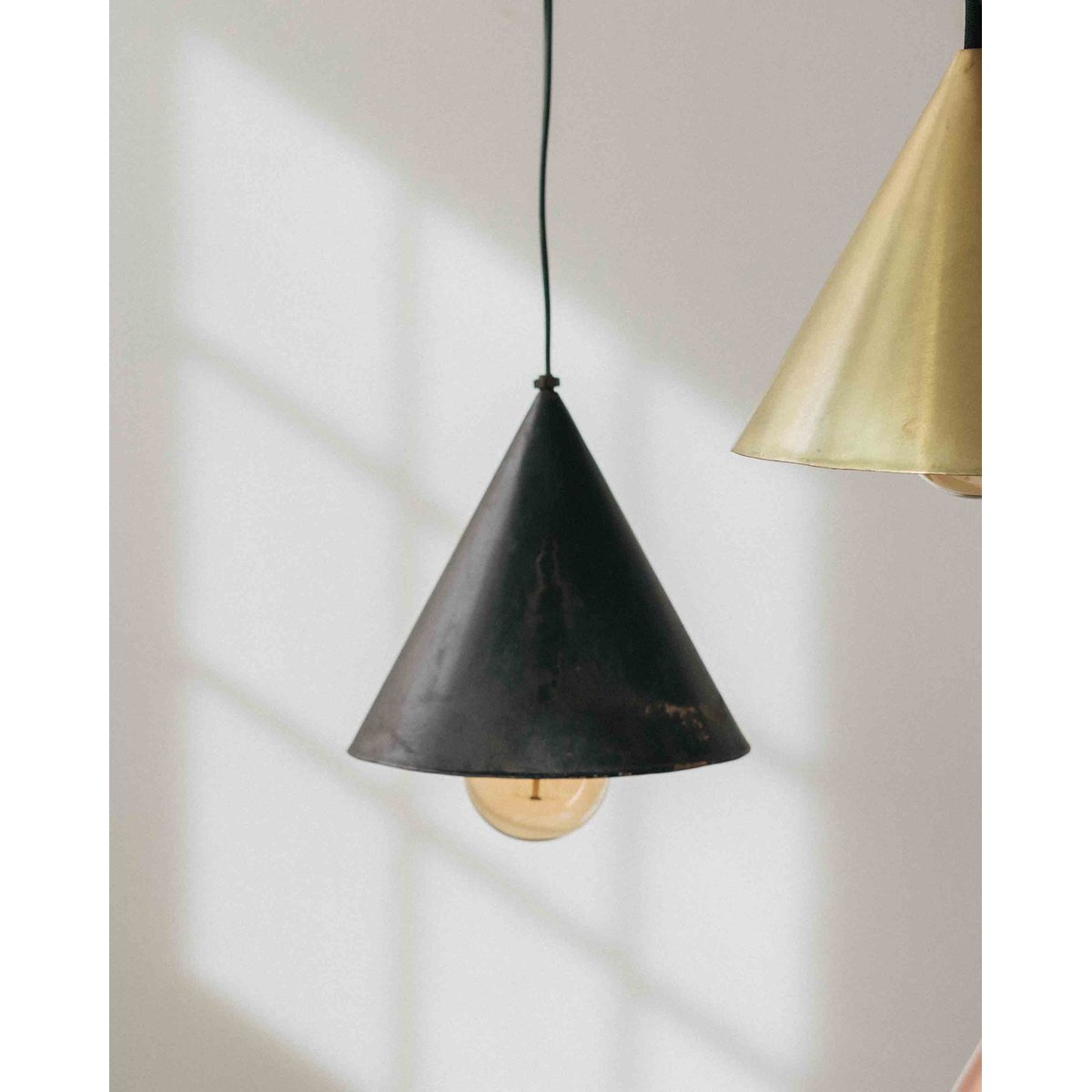 Suspension abat-jour fer noir 30 cm - REMEI noir, HANNUN