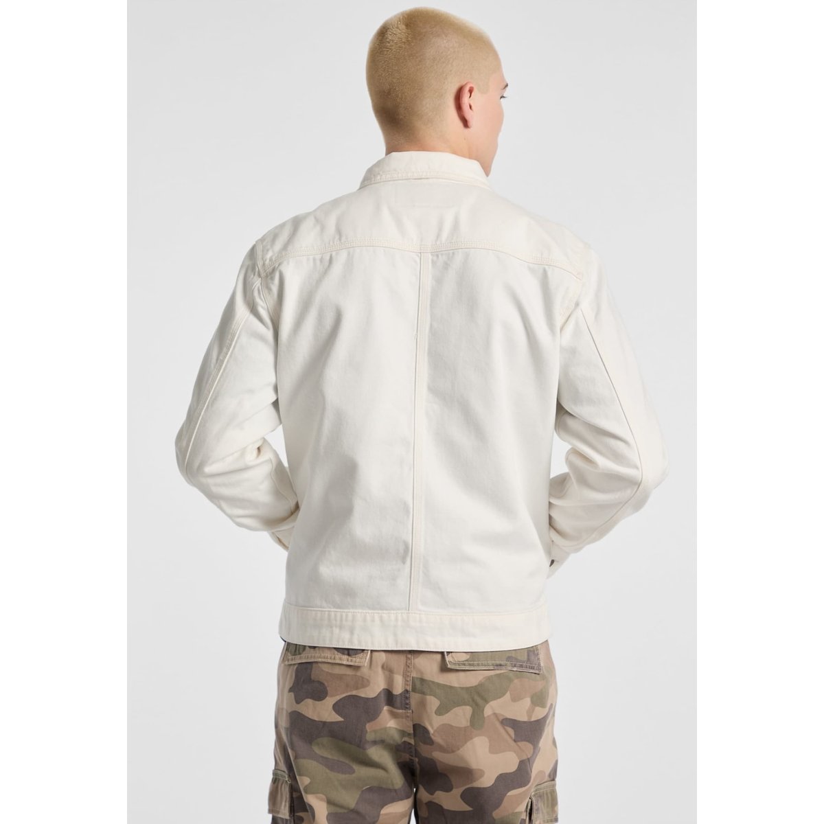 Veste En Jean Entièrement Zippée blanc, GUESS