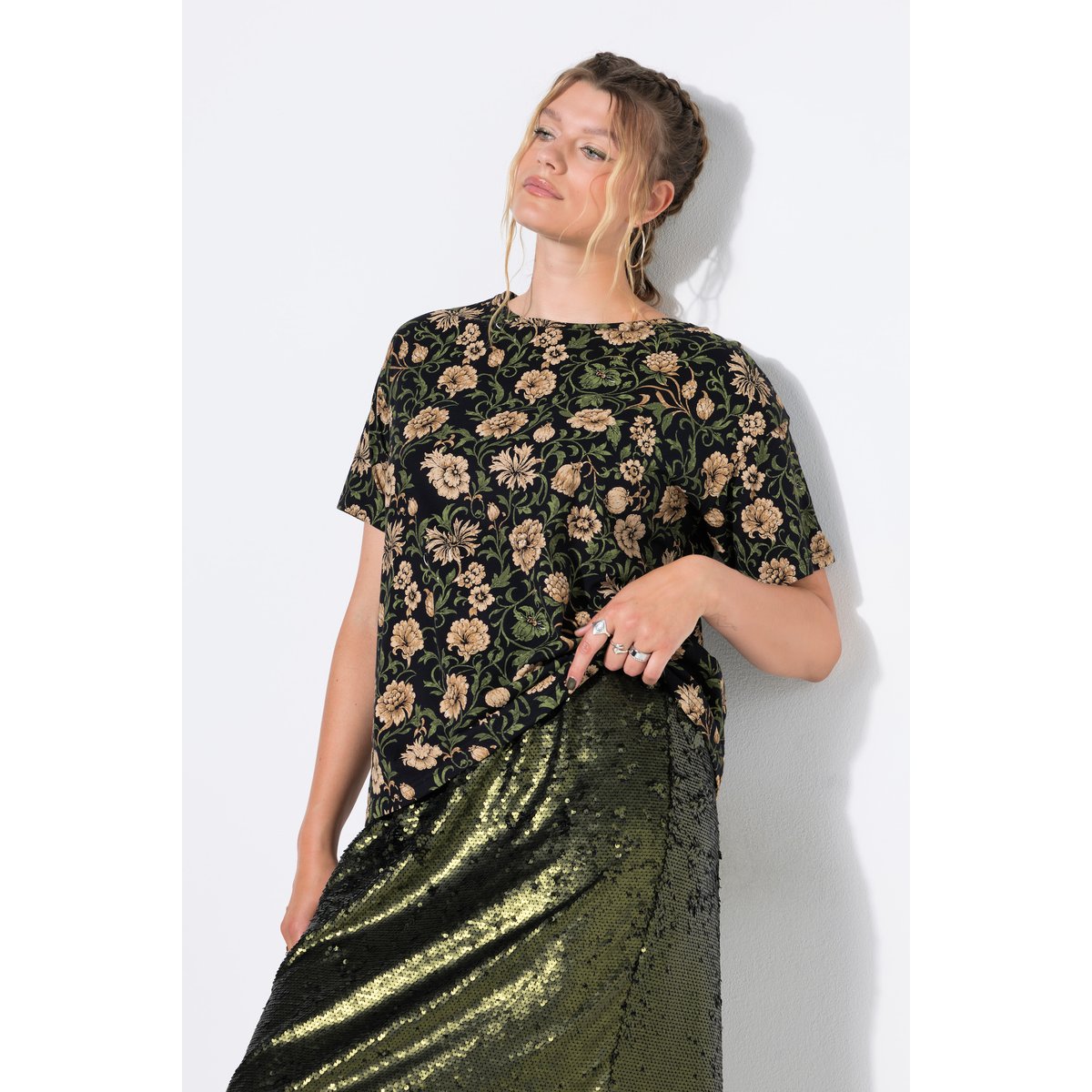 T-shirt oversize noir, STUDIO UNTOLD