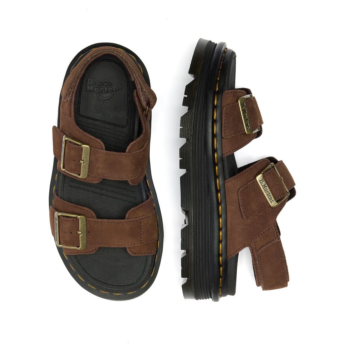 ZebZag Sandals in Nubuck brown, DR. MARTENS