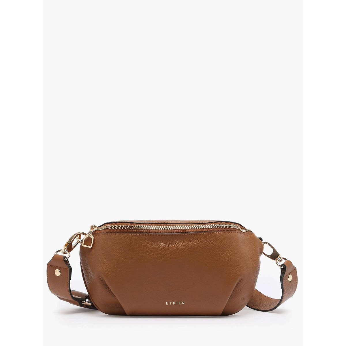 Sac banane M Tradition cuir camel, ETRIER