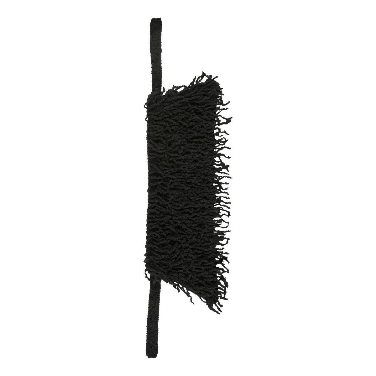 col à franges en fil bouclé tout doux noir, MARC O'POLO