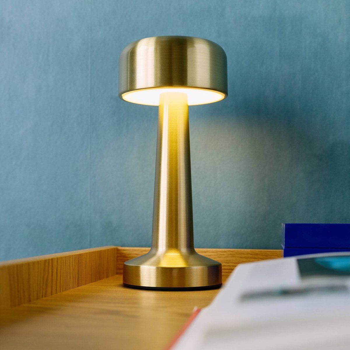 Lampe de table intérieur LED métal doré Ø9cm DAVID or, SWEEEK