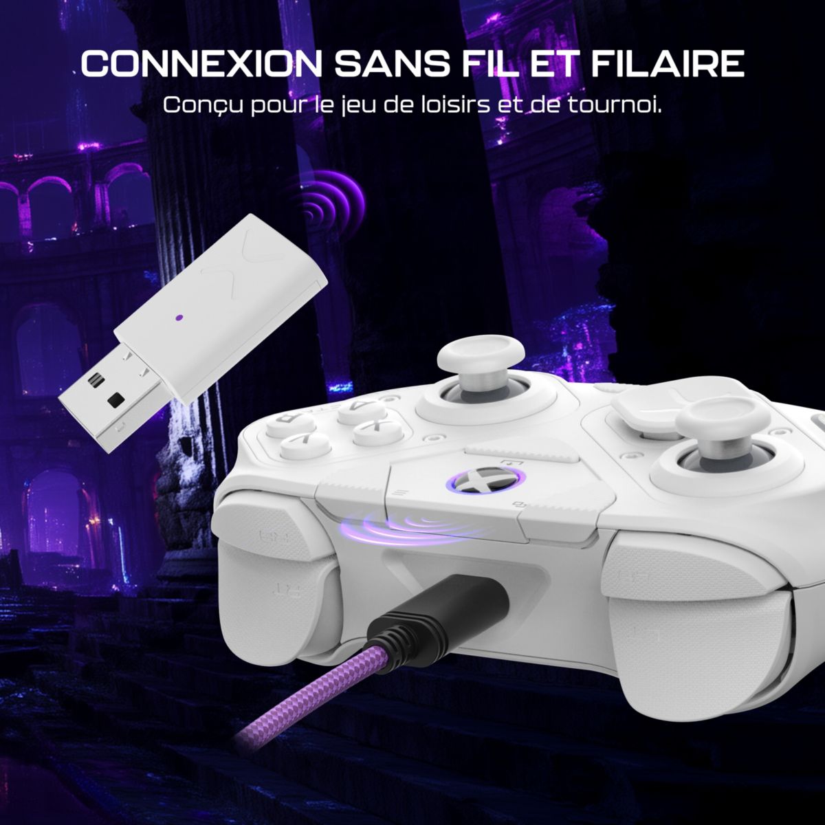 Manette Victrix Pro BFG Reloaded Blanche couleur unique, TURTLE BEACH