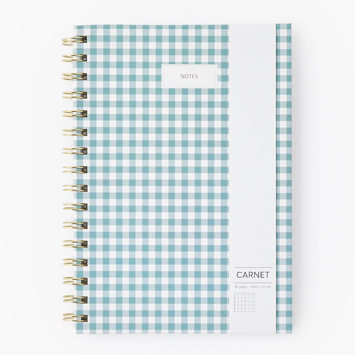 Carnet A5 ligné, 80 pages vague, MONOPRIX